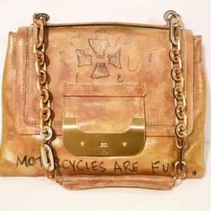 DIANE VON FURSTENBURG Motorcycle Shoulder Bag